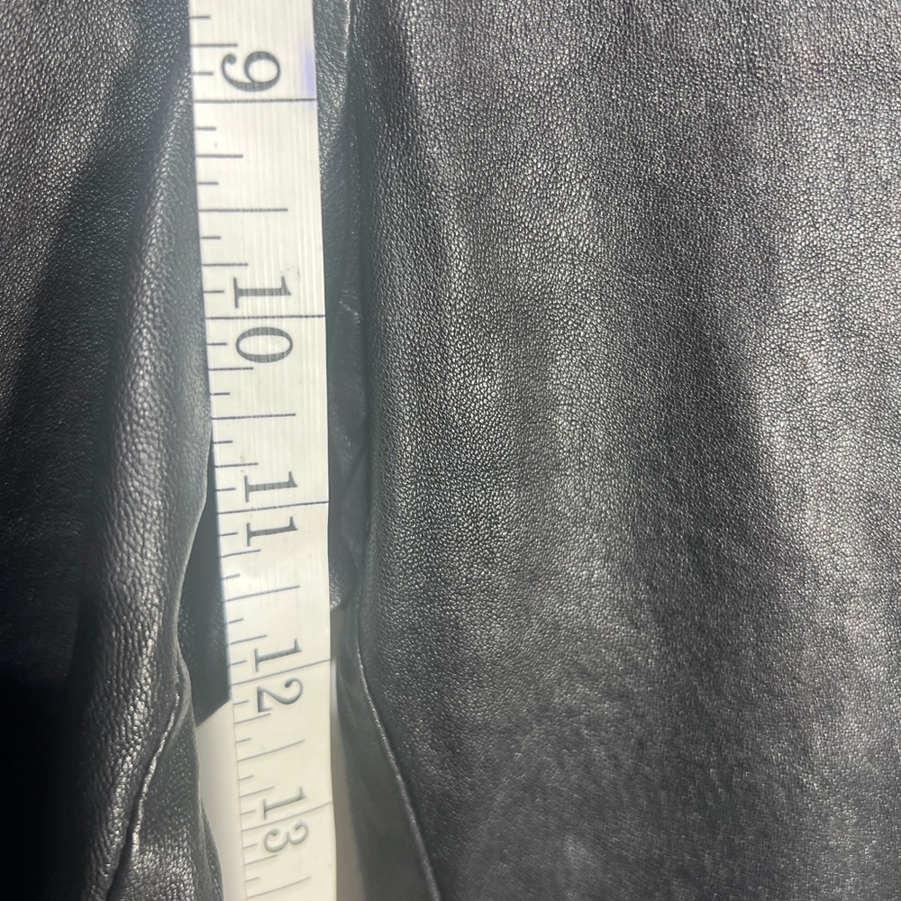 Theory Pull-On 100% Luxe Lamb Leather Leggings Black Sz 4 - Picture 13 of 15